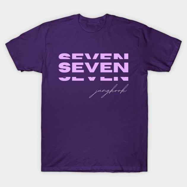 Seven (Jungkook of BTS) T-Shirt by e s p y